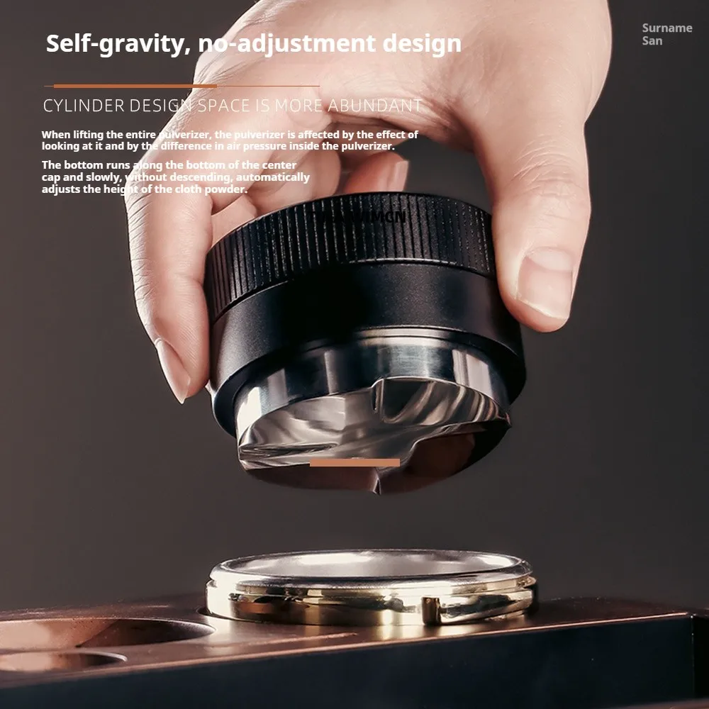 موزع القهوة مع أداة تسوية توزيع الجاذبية الذاتية 4 منحدرات بزاوية قابلة للتعديل ملحقات مقهى الإسبريسو أداة باريستا