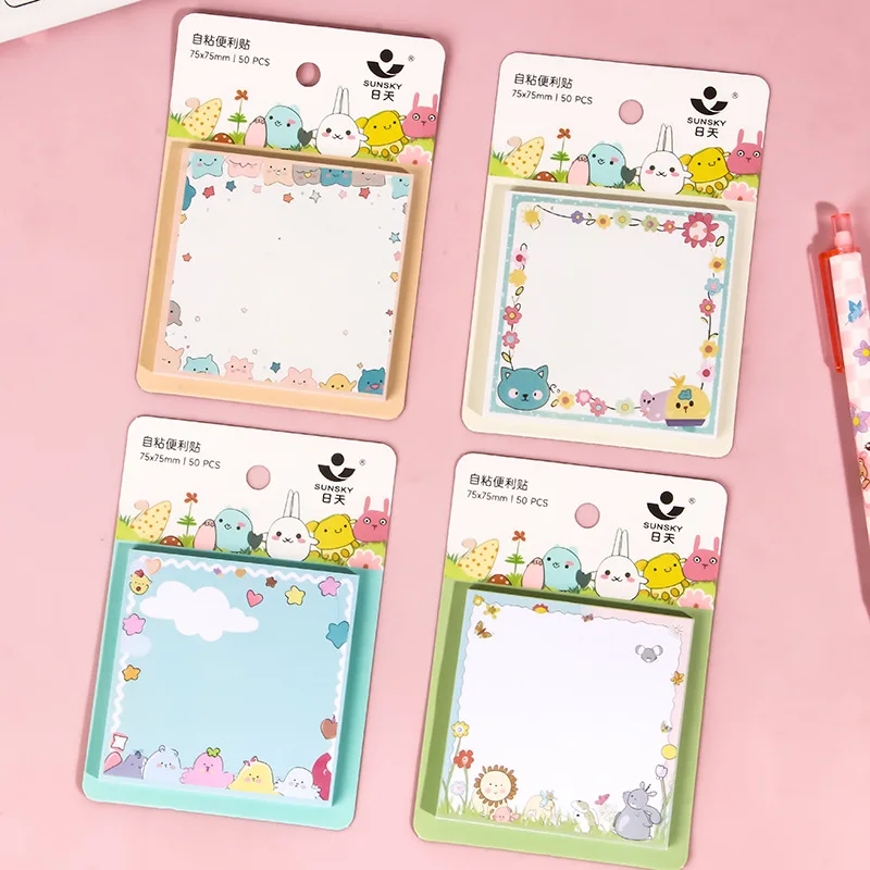 24pcs/lot Creative Animal Flower Memo Pad Sticky Note Cute N Times Stationery Label Notepad Post Office School Supplies