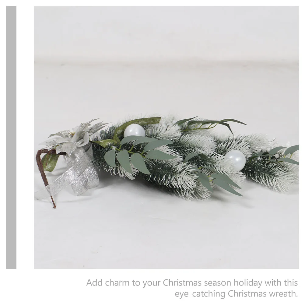 

Christmas Wreath Artificial Handmade Hanging Front Door Ornament Xmas Garland Christmas Gifts Decorative Wreath