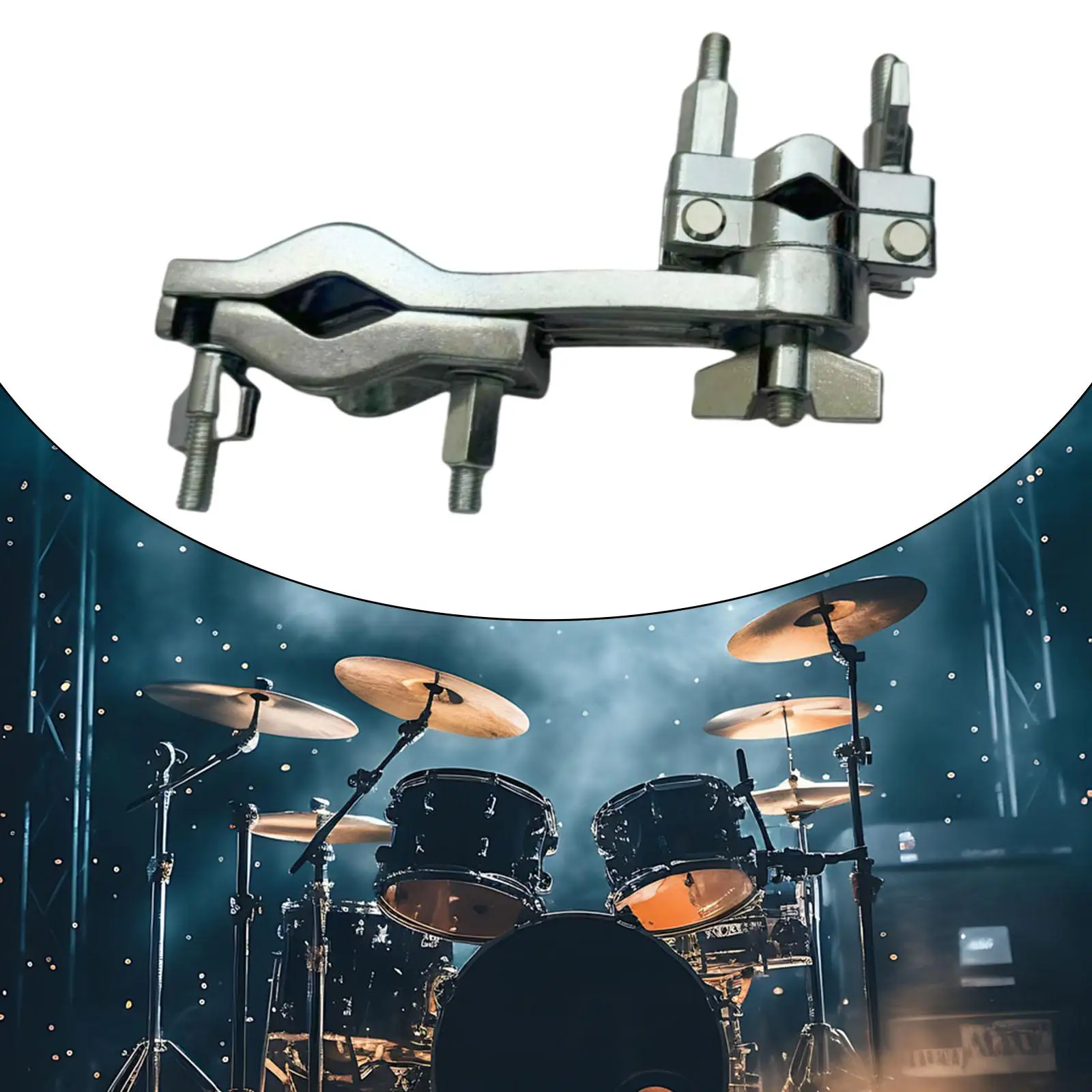 

Cymbalattachment Clamp Metal Hardware Attachment Universal Adjustable Professional Cowbell Mount Percussion Instrument Parts