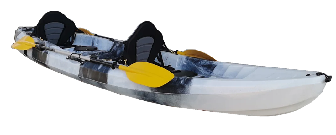 Hot sale Tandem kayak fishing kayak 2+1 seats double sit on top kayak