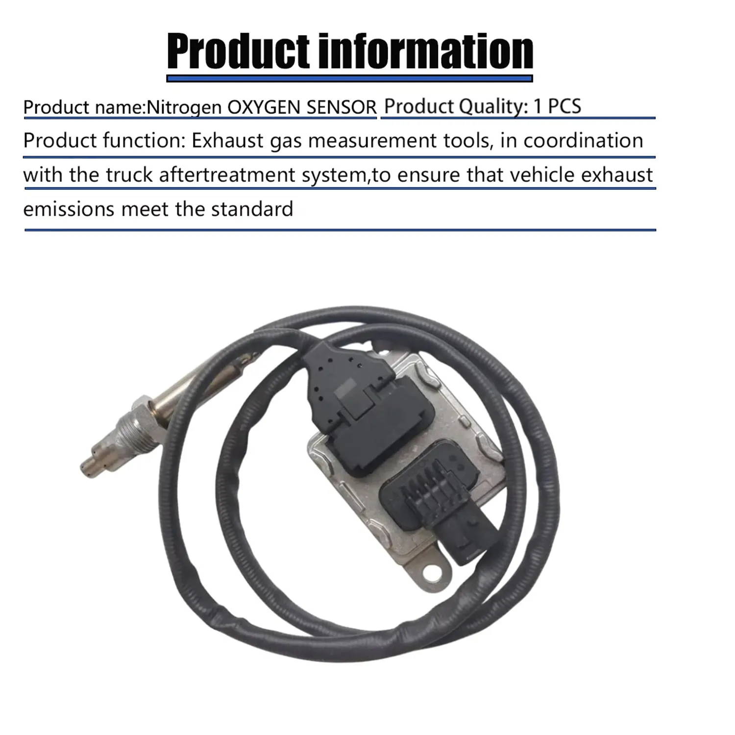 Nitrogen Oxide Sensor Nox Sensor 059907807N  For VW TOUAREG 7P5 7P6 3.0 V6 TDI 2010-2018 SNS441 5WK97441