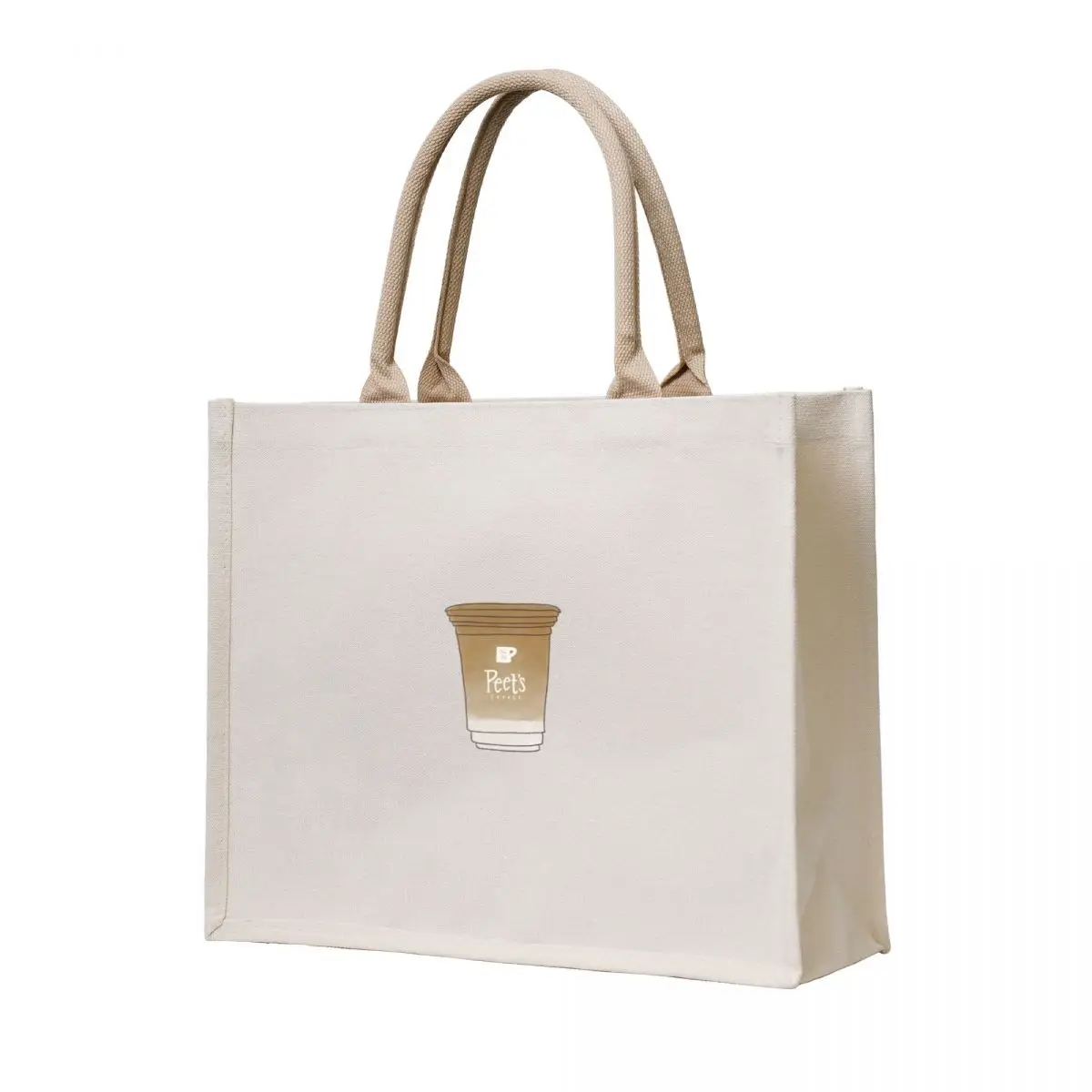 

peet's iced vanilla latte Tote Bag hand bags personalized tote Beach bag