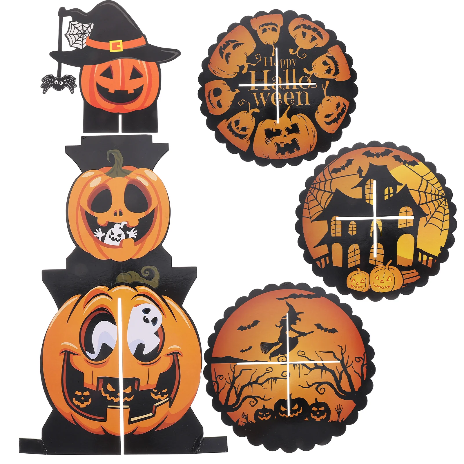 

Multi-layer Cake Tray Stands Display Halloween Pumpkin Dessert Rack Cupcake Decoration Decorate