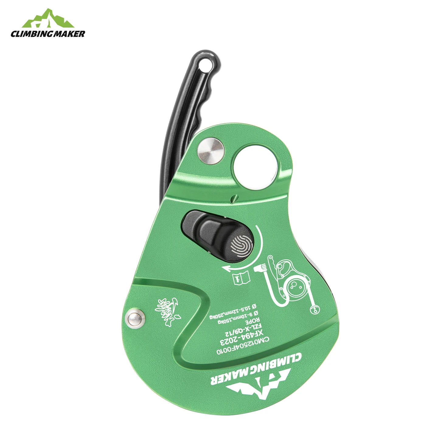Climbing Down Camping Descender Climbing Stop Rock Descent Device Downhill Rappelling Handle-Control Rock Climbing Equipment