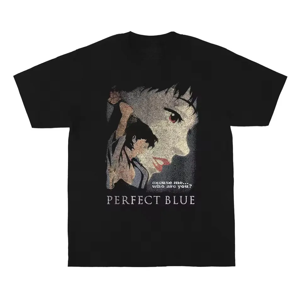 Perfektes Blaues T-Shirt Japanischer Anime Satoshi Kon Paprika Millennium Schauspielerin Tokyo Godfathers Herren Damen Kurzarm-Shirt GESCHENK – Detail 5