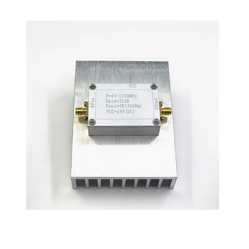 

RF power amplifier 45-1100MHz 4W gain 32dB