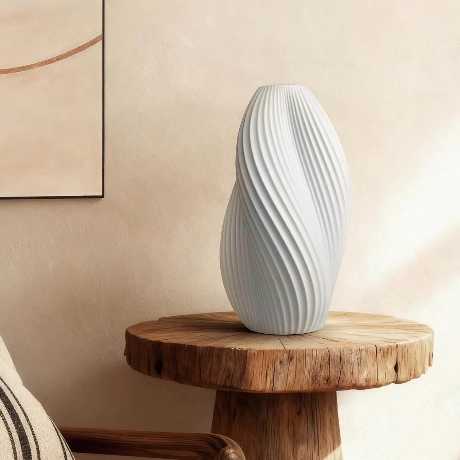 Lampada da tavolo moderna in ceramica, lampade da comodino dimmerabili per camera da letto e soggiorno, paralume bianco traslucido con illuminazione calda