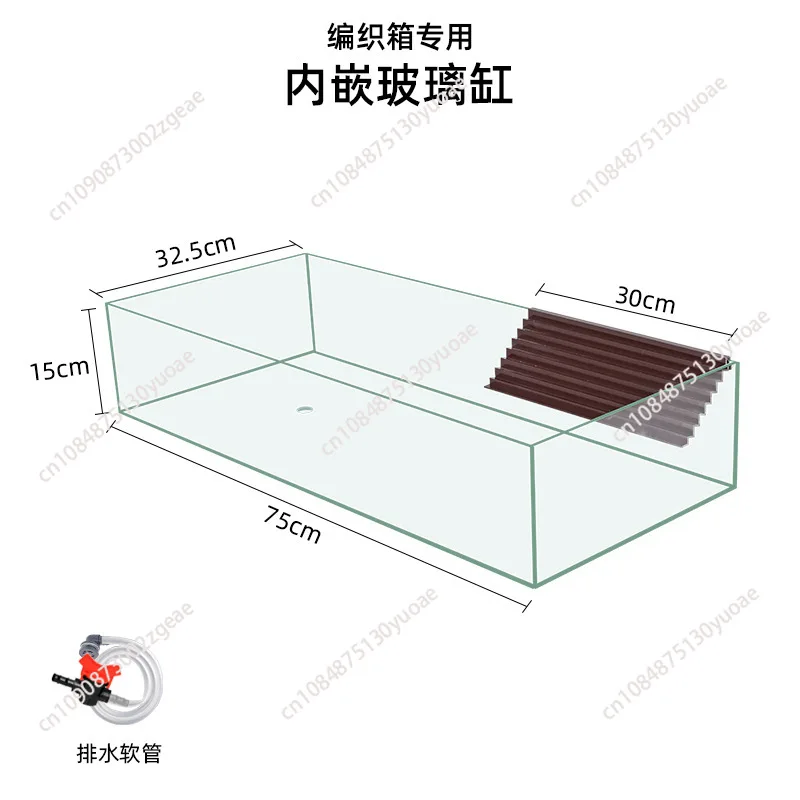 Turtle special ecological landscaping breeding tank breeding box household raising yellow edge turtle large extra large amphibio
