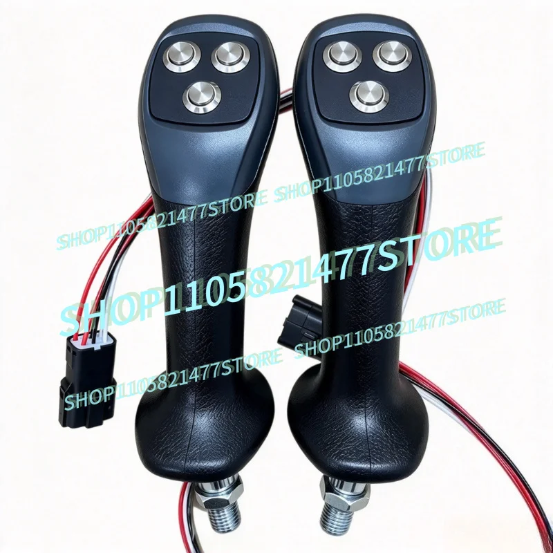 A pair of high-end imported excavator handles with 1 button, 2 buttons, 3 buttons, 4 buttons, and 5 buttons