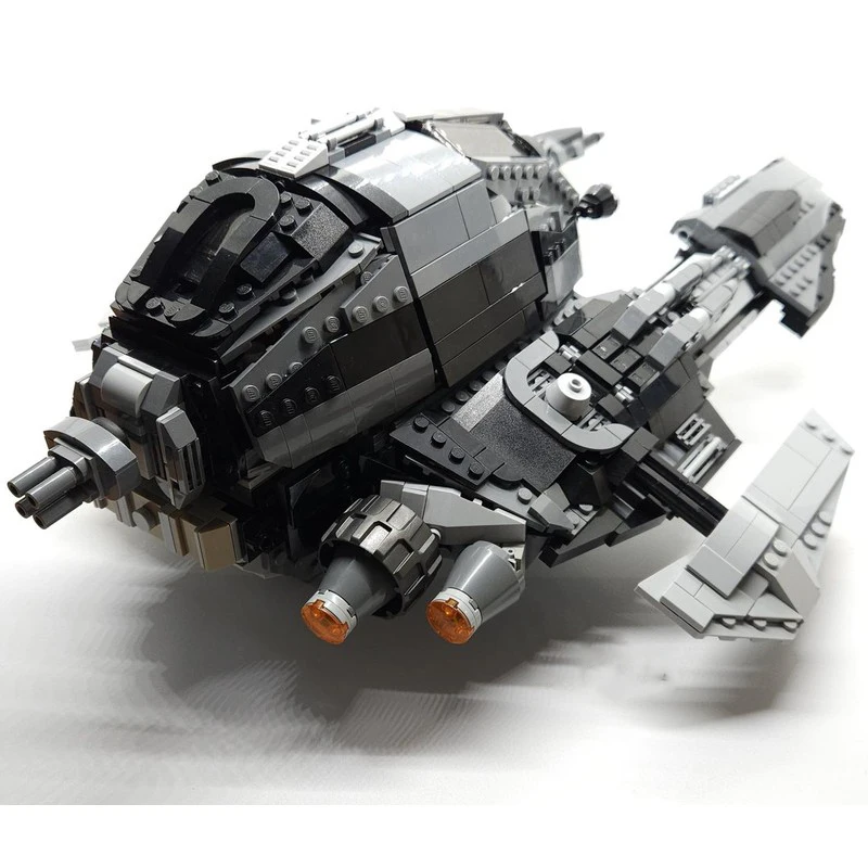 2032PCS MOC The Eclipse Modular Bounty Hunter Starship DIY Assembly Educational Building Blocks Set for Kids Birthday Gift