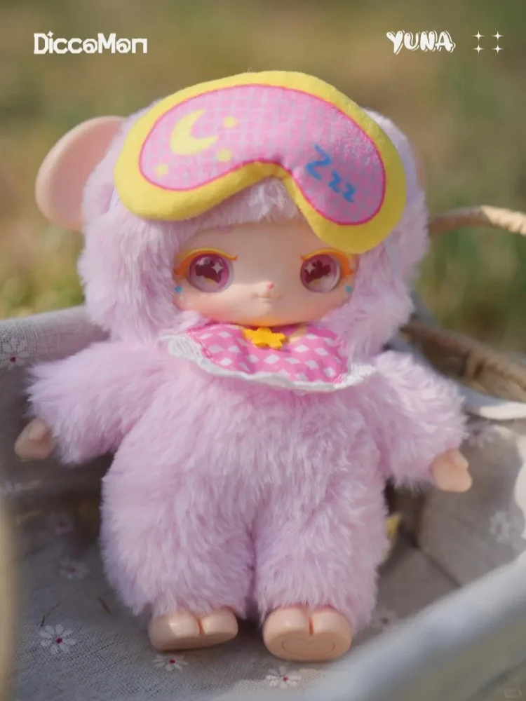 

Оригинальная серия Yuna Goodnight Sheep, слепая коробка, виниловая кукла, загадочная коробка-сюрприз, милая трендовая игрушка, сумка, брелок, подвеска, подарок Kawaii