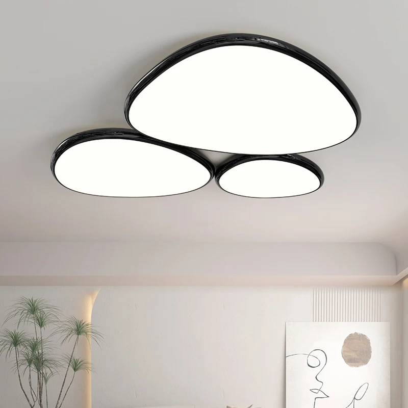 Intelligent Minimalist Full Spectrum Living Room Chandeliers Simple Modern Atmosphere Cream Style Bedroom Cloud Hall Main Lamp