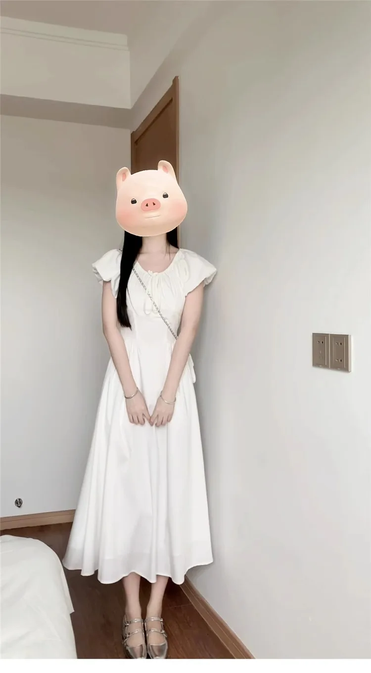 Vestidos de manga curta das mulheres noite 2025 mulher inverno tweed malha standneck acolchoado em camadas faixas recepção aniversário escritório y2k