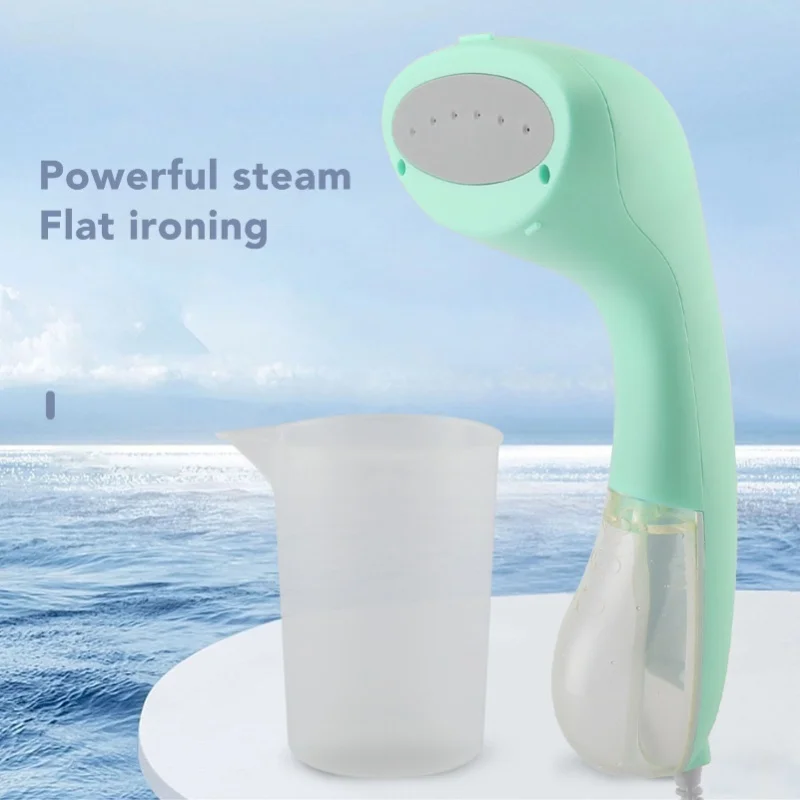 220V Portable Clothes Steam Iron Handheld Garment Fabric Wrinkles Remover Fast Heat Up Dry Burn Prevention For Travel EU Plug