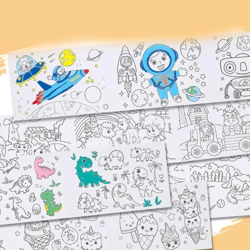 Y4UD Children's Art Supplies Large Size Paper Roll DIY Painting Paper Drawing Paper