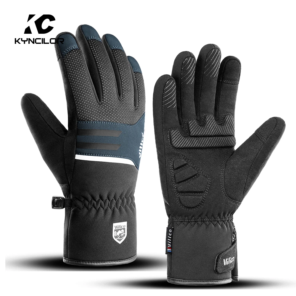 Winter Men'S Gloves Full Windproof Sports Riding Touchscreen Hiking Motorcycle Ski Non-Slip Warm Women Cycling Gloves