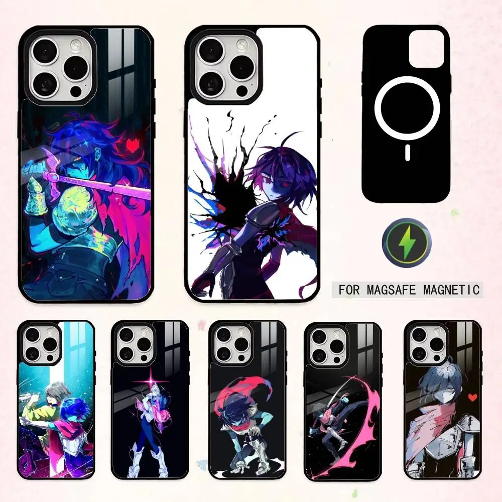 

Чехол для телефона Game D-Deltarune K-Kris для iPhone17,16,15,14,13,12,11 Plus, Pro Max, магнитный для беспроводной зарядки Magsafe