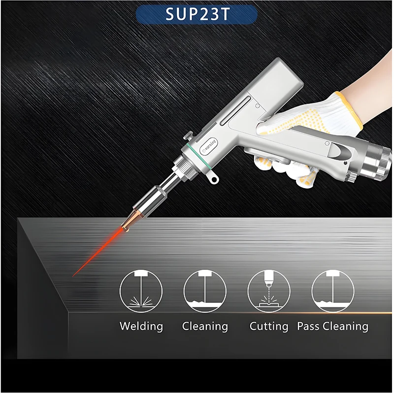 3000 W Handfaserlaserschweißgerät 3 in 1 Handlaserschweißgerät für Metall mit Raytools SUP23T SUP21T Schweißpistole