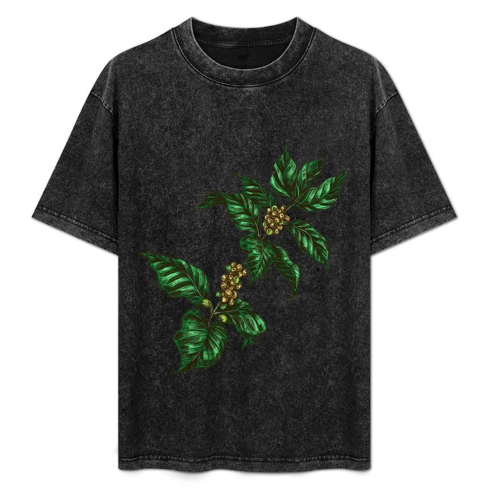 Coffee Plant Arabica T-Shirt Running Performance Short Sleeve Tee