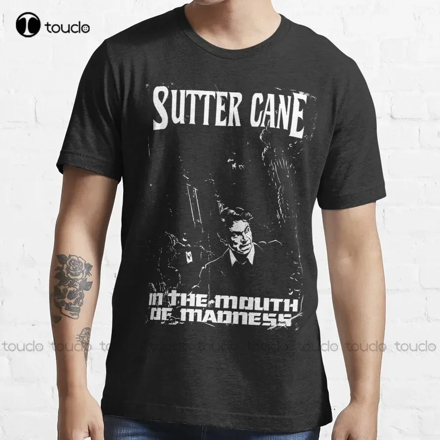 Camiseta Sutter Cane'S In The Mouth Of Madness, camiseta con estampado personalizado para adultos y adolescentes, camiseta con estampado Digital Unisex, camiseta clásica Xs-5Xl
