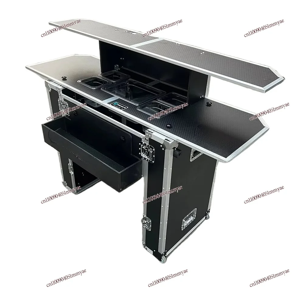 

Custom Portable Folding Cocktail Bar Mobile Bar DJ Flight Case