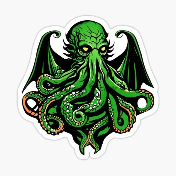 Cthulhu Great Old Ones Octopus Creative PVC Accessories Sticker for Decorate Wall Room Car Van Bicycle Motorcycle Off-road Decal