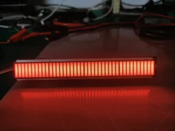 40segg LED Bargraph Display Module, DC12V Power Supply, 0-190Ω entrada de resistência, vermelho