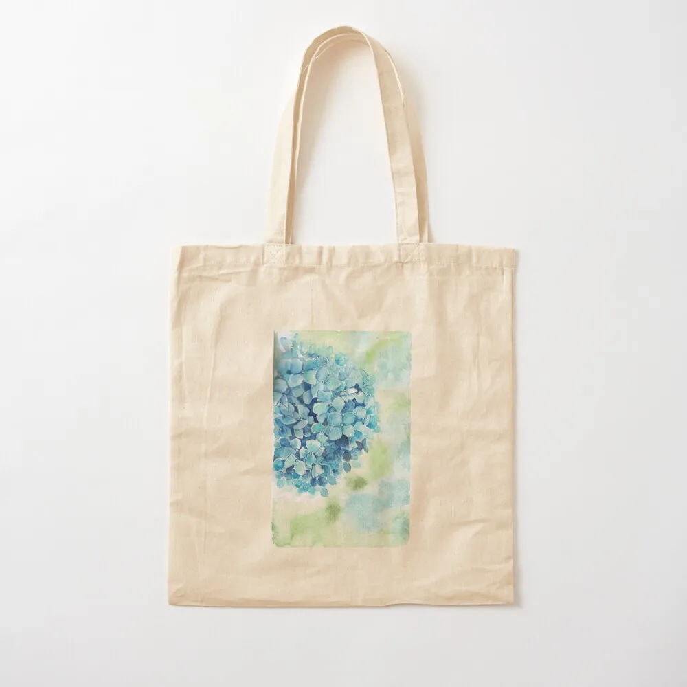 

Blue Hydrangea watercolor Tote Bag large size bags tote bags cloth bags sac pour femme shopper bag woman Canvas Tote Bag