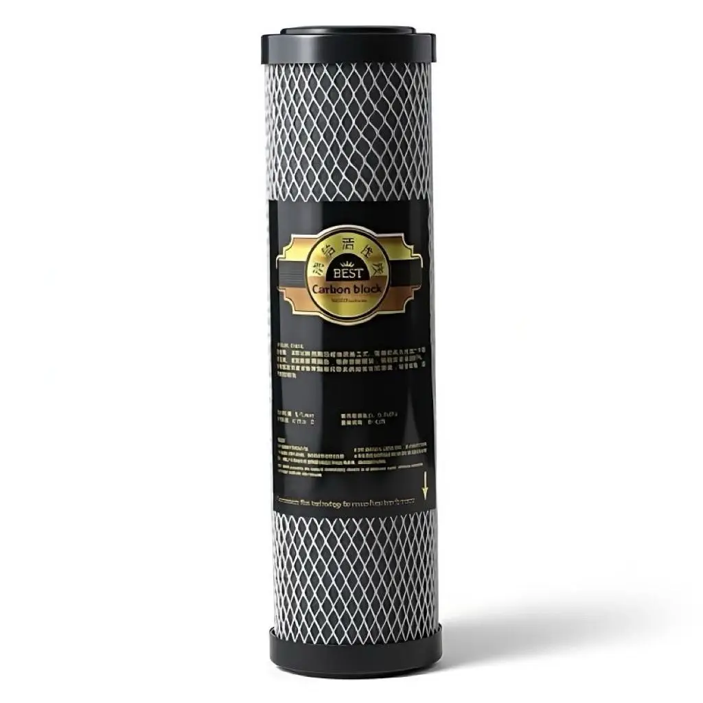 10 Inch CTO Carbon Block Filter Cartridge Compressed Sintered Activated Carbon Pre-Filter for RO Water Purifier System