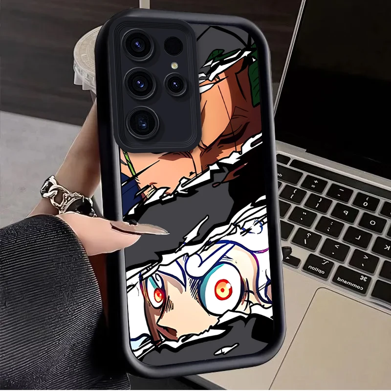 Anime O-One Piece Zoro Case for Samsung Galaxy S24 S23 S22 S21 Ultra Plus S20 FE A55 A54 A53 A52 A52S A51 A50 A50S A35 A34 Cover