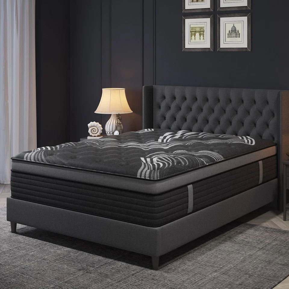 14 Inch Modern King-Size Hotel Bedroom Cooling Gel Memory Foam Mattress Pocket Spring Vacuum Roll Compressed Home Furniture