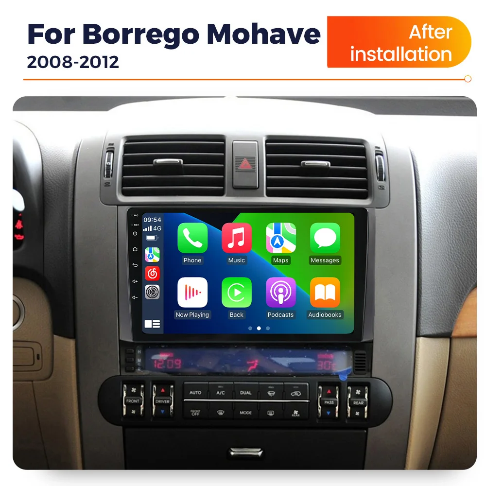 IPS Screen Car Radio For Kia Borrego Mohave 2008-2012 2 Din Carplay GPS Central Multimedia Player Intelligent Car audio system