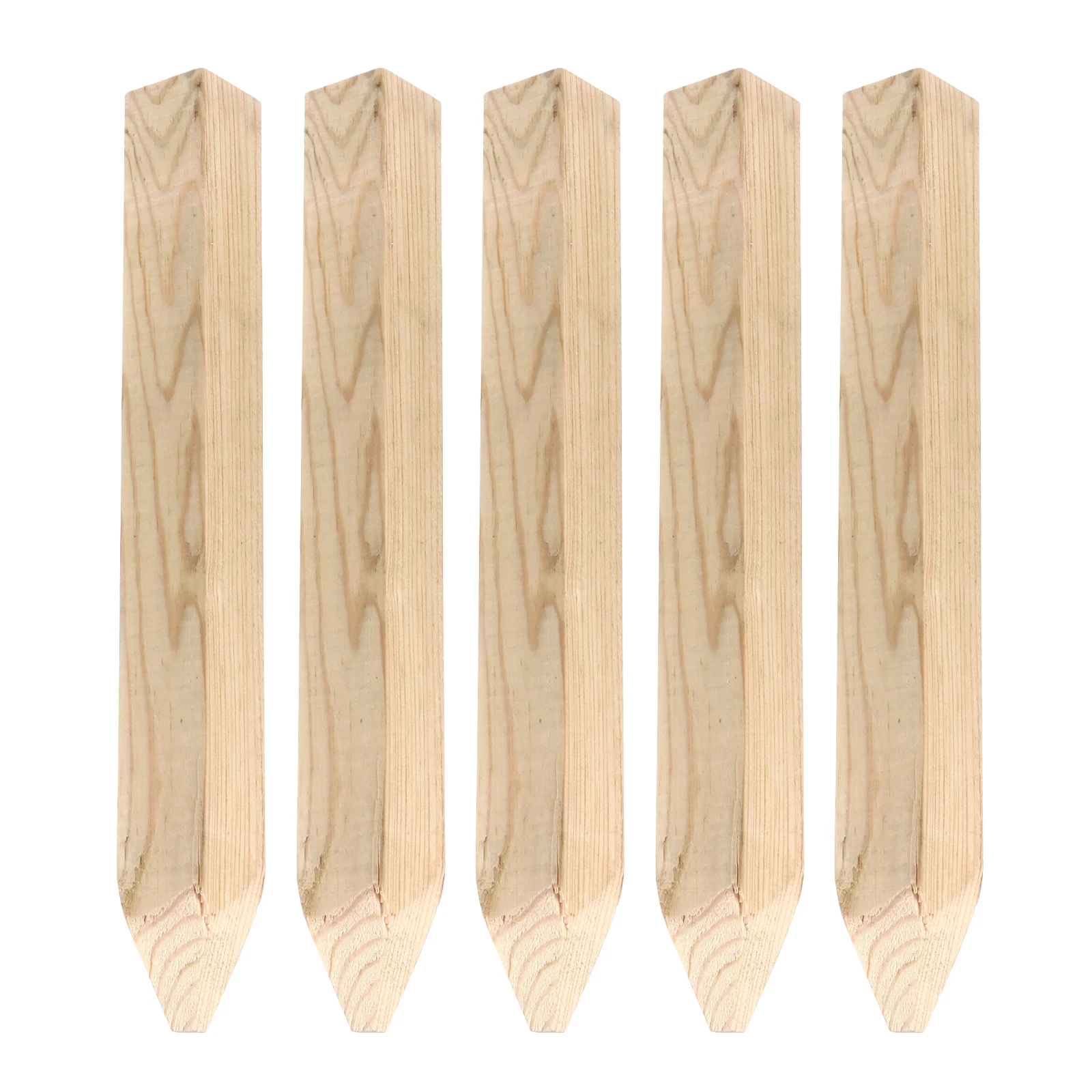 

5pcs Measurement Stakes Wooden Durable Building Garden Fence Decoration Pile For Outdoor Landscape Marking Tool