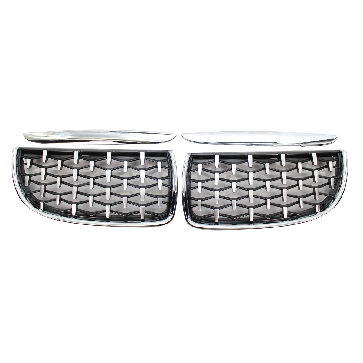 

Front Kidney Grill, Front Hood Diamond Grille Meteor Grill for BMW 3 Series Sedan E90 E91