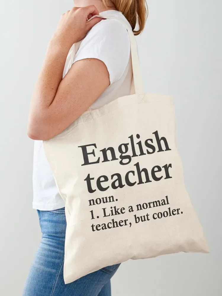 

English Teacher Definition Tote Bag Women's bag Canvas shoulder bag luxury women female