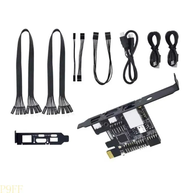 Kit básico avançado KVM PCIe para administradores de TI e técnicos de data center com conexão Ethernet