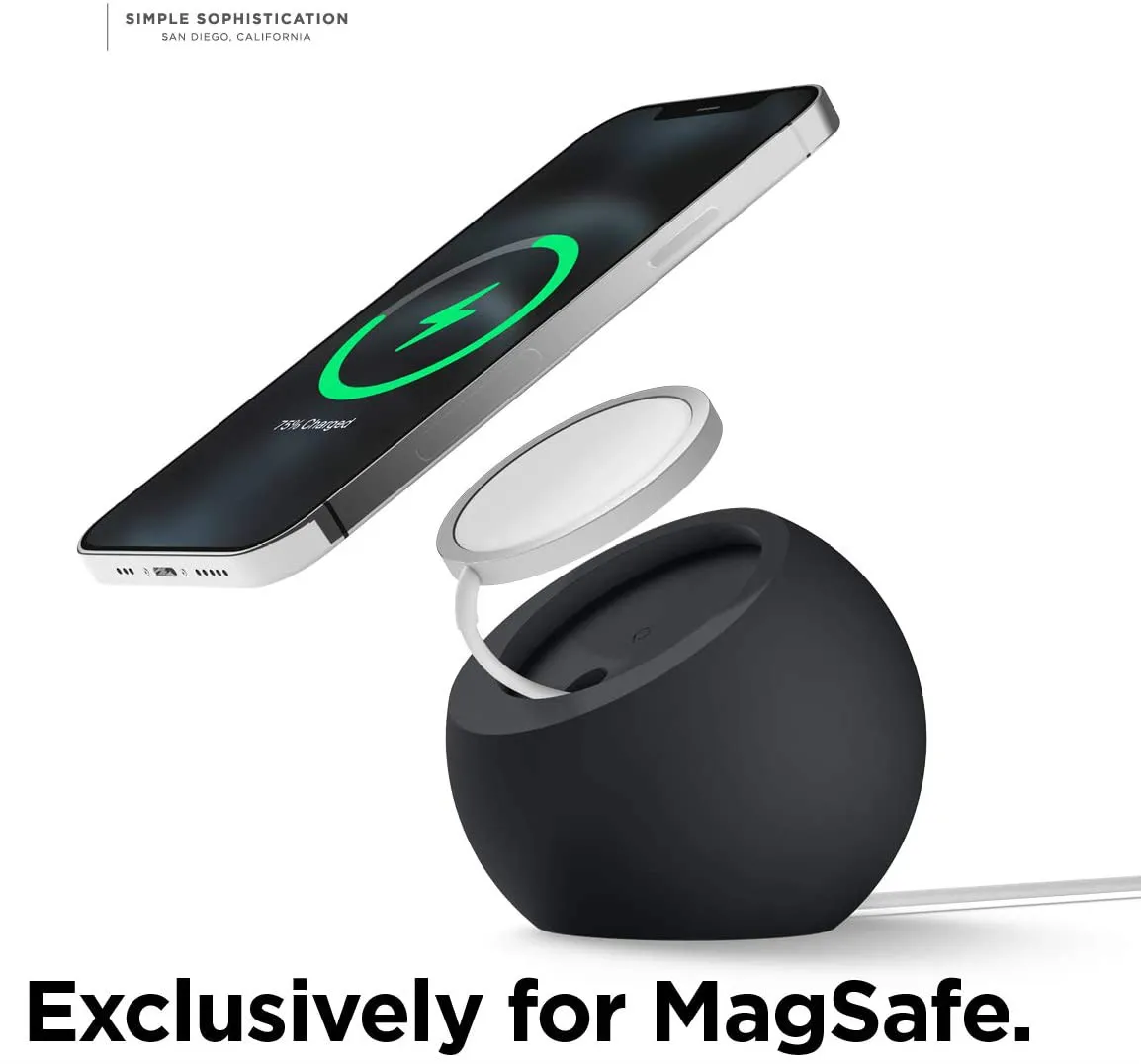 Ball Shape Magnetic Silicone Charging Desk Holder Stand for IPhone 15 14 13 Pro Max for Magsafe Charger Dock Station Accessories