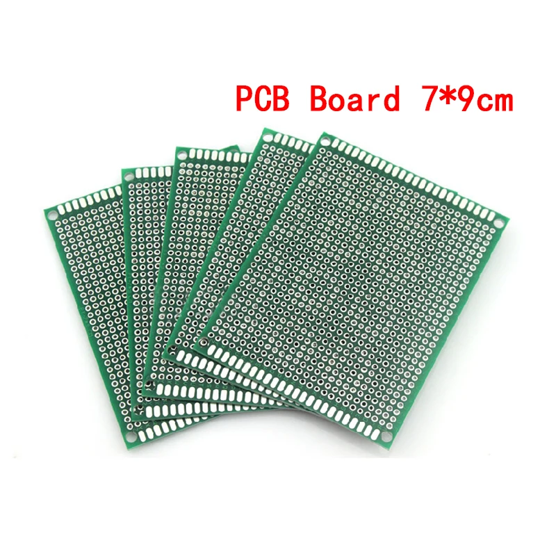 5 ชิ้น/ล็อต 7x9 ซม.คู่ด้านข้างต้นแบบ PCB Board 7*9 ซม. พิมพ์แผงวงจรสําหรับ Arduino ทดลอง PCB ทองแดงแผ่น