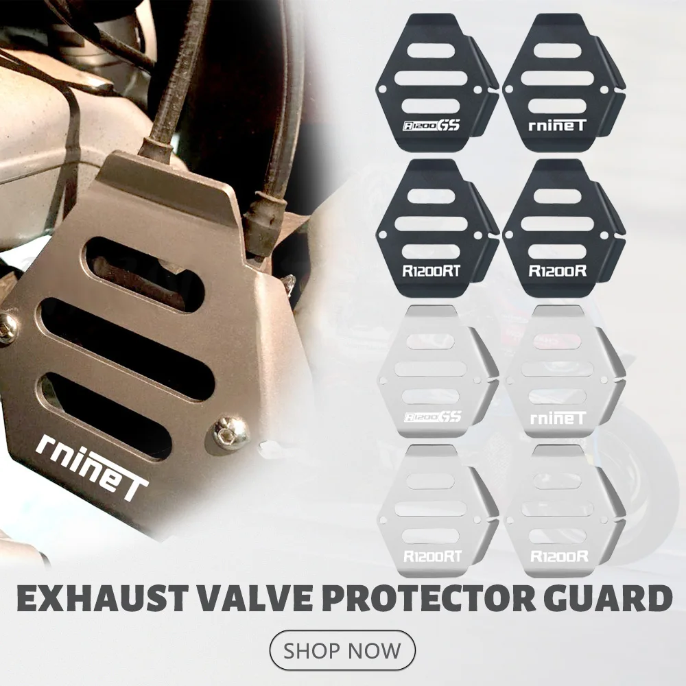 

2023 2022 Motorcycle Accessorios Aluminum Exhaust Flap Cover Protector FOR BMW R1200RT R1200R R1200GS Adventure R nineT Scramble