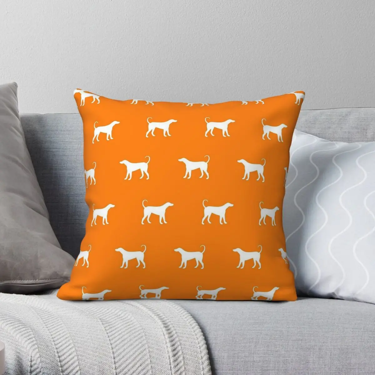 Tennessee Hound Dog Square Pillowcase Polyester Linen Velvet Pattern Throw Pillow Case Sofa Seater Cushion Cover 45x45