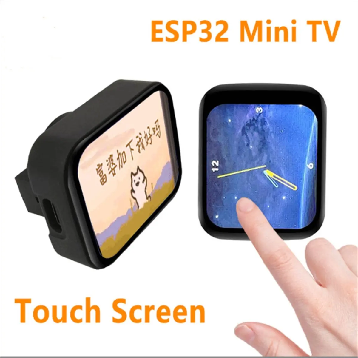 

A73T ESP32 C3 MINI TV с корпусом BatBOX, часы-будильник LVGL Astronaut, сенсорный ЖК-дисплей 1,69 дюйма ST7789 240x280