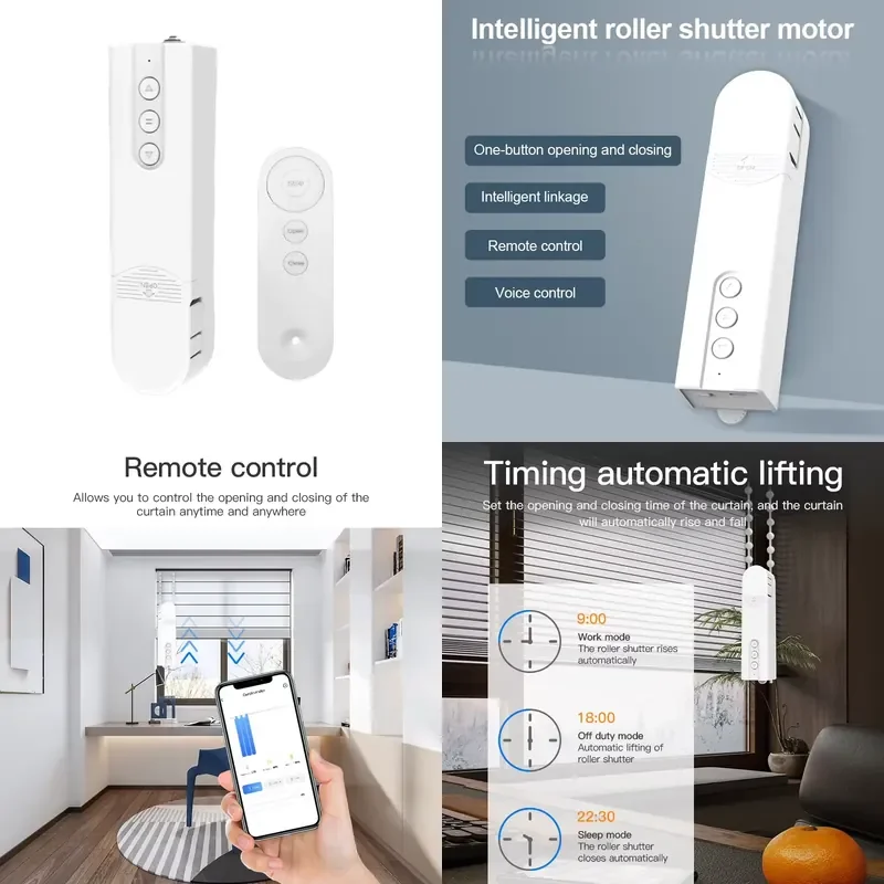 Smart Home Automatic Electric Blinds Controller Remote Control Electric Alexei Google Wifi Blinds Drive Motor Opener