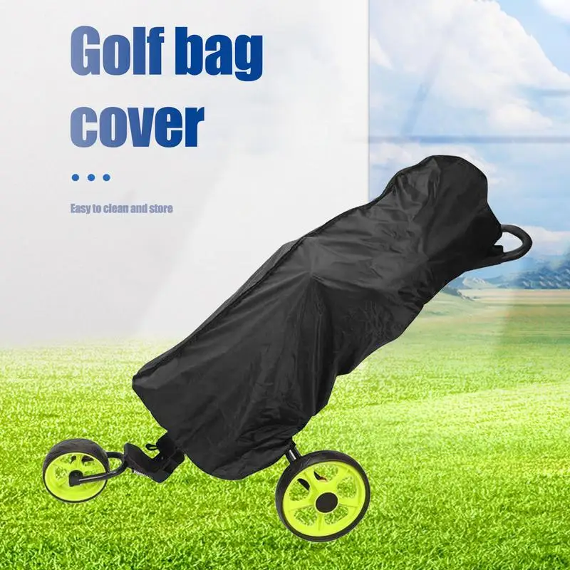 Rain Cover For Golf Bag Oxford Waterproof Rain Push Cart Heavy Duty Club Bags Raincoat Great For Golfer At Outdoor