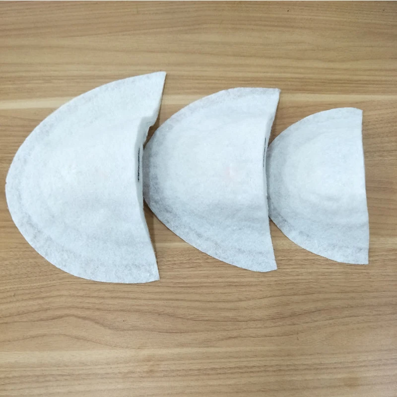 Wholesale 10-100pair Large White Soft Pad Shoulder Padding Cotton Shoulder Pad Blazer/Tshirt Clothes Windbreaker Sew Accessories