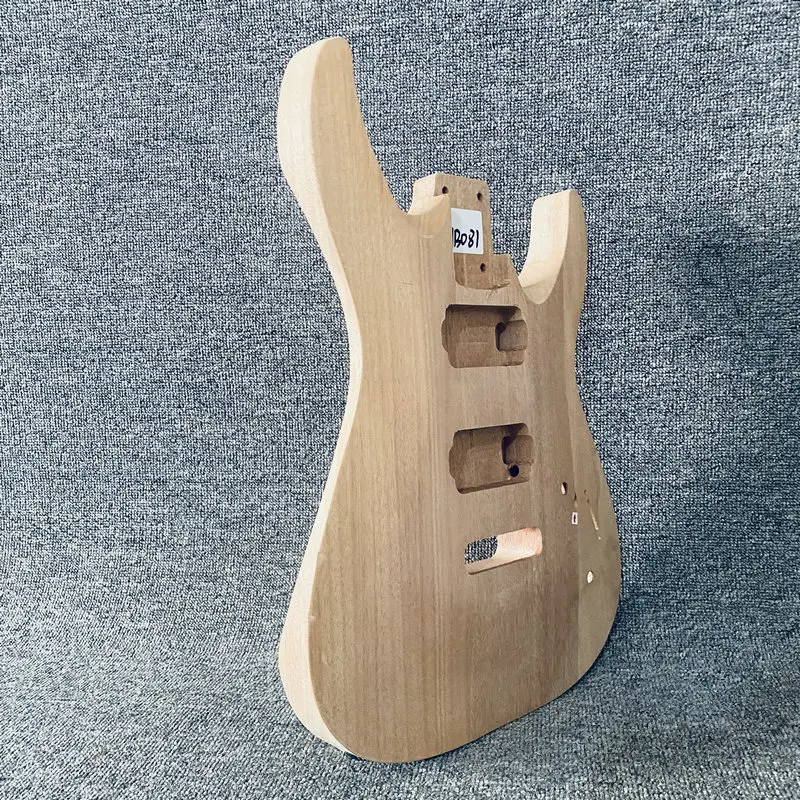 HB081 Solid Redwood HH Pickups Custom Tremolo and Bridges Unfinished ST Guitar Body for DIY Replace with Wood Damaged Sales