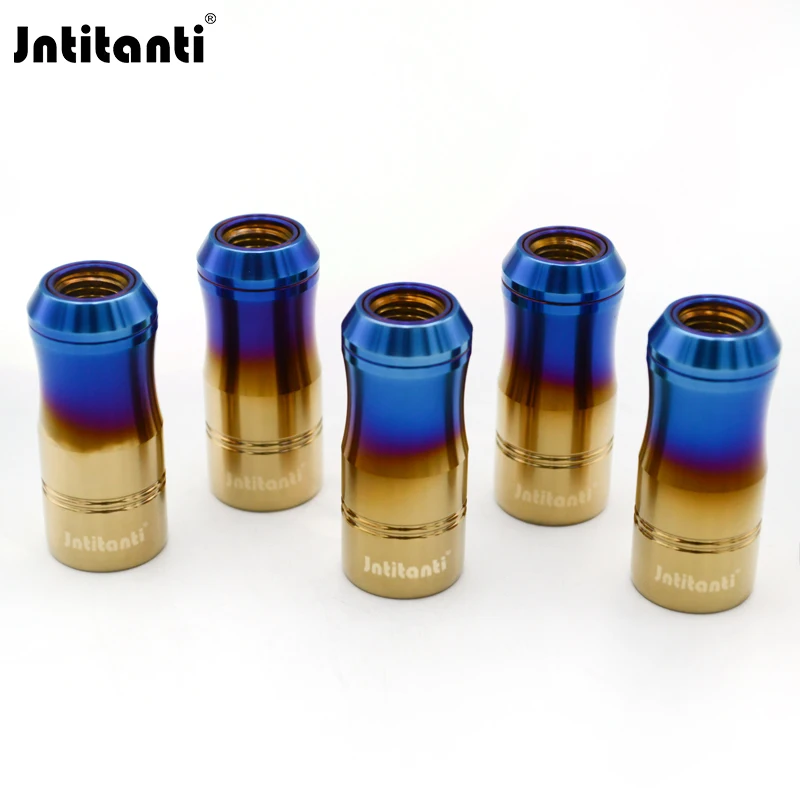 

Jntitanti Torx Плавающая шайба, конусное сиденье 10,9, класс Gr.5, титановая гайка, колесная гайка M12/M14*1,5/1,25*52 мм Для гоночного автомобиля