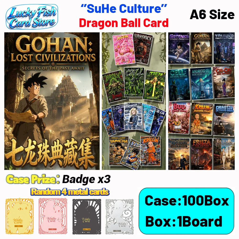 

Wholesale 2026 New SuHe Creative Studio Dragon Ball Cards A6 Size Boards Anime Collectibles Character Fan Gifts
