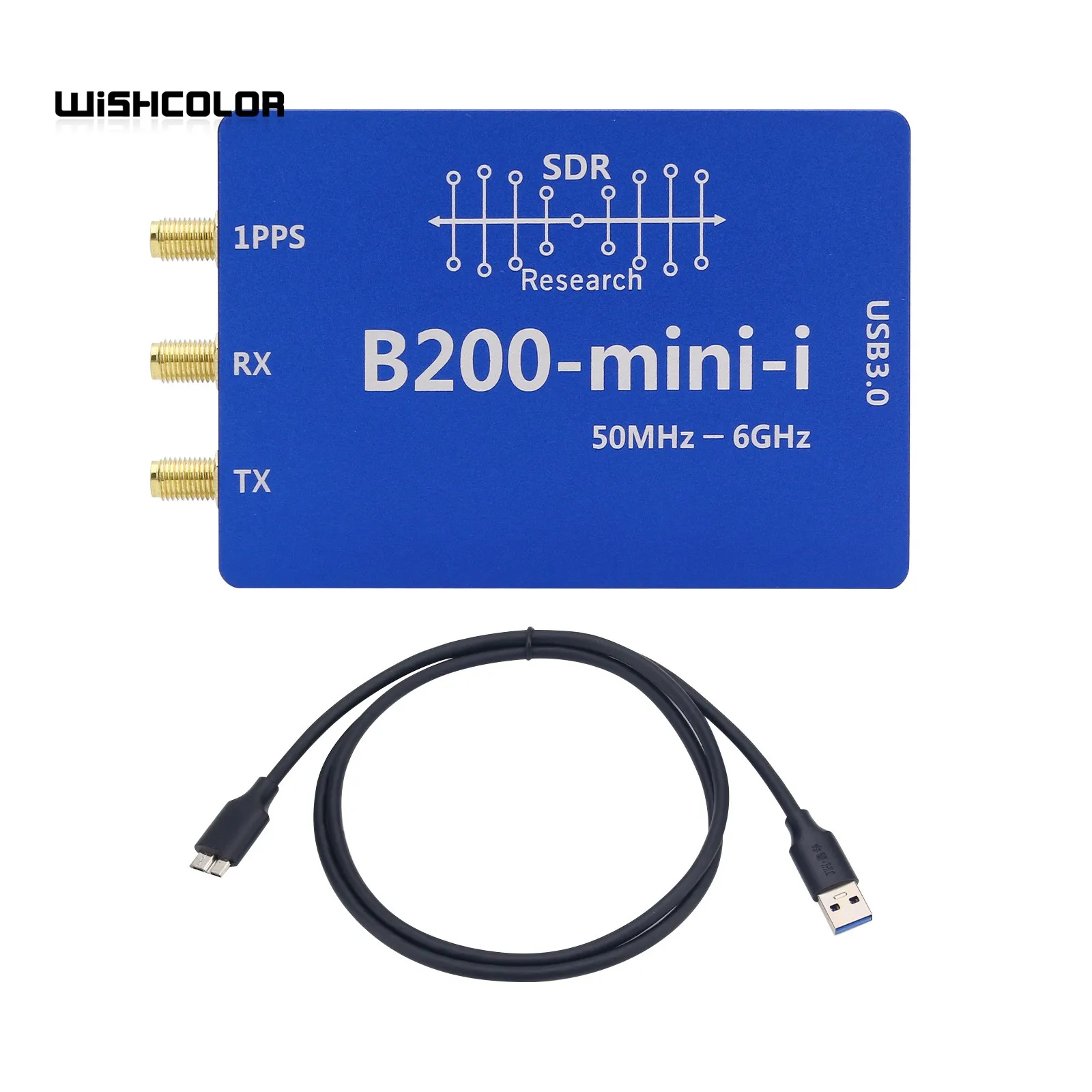 

Wishcolor B200-mini-i SDR 50MHz - 6GHz Software Defined Radio RF Development Board with High Quality CNC Case