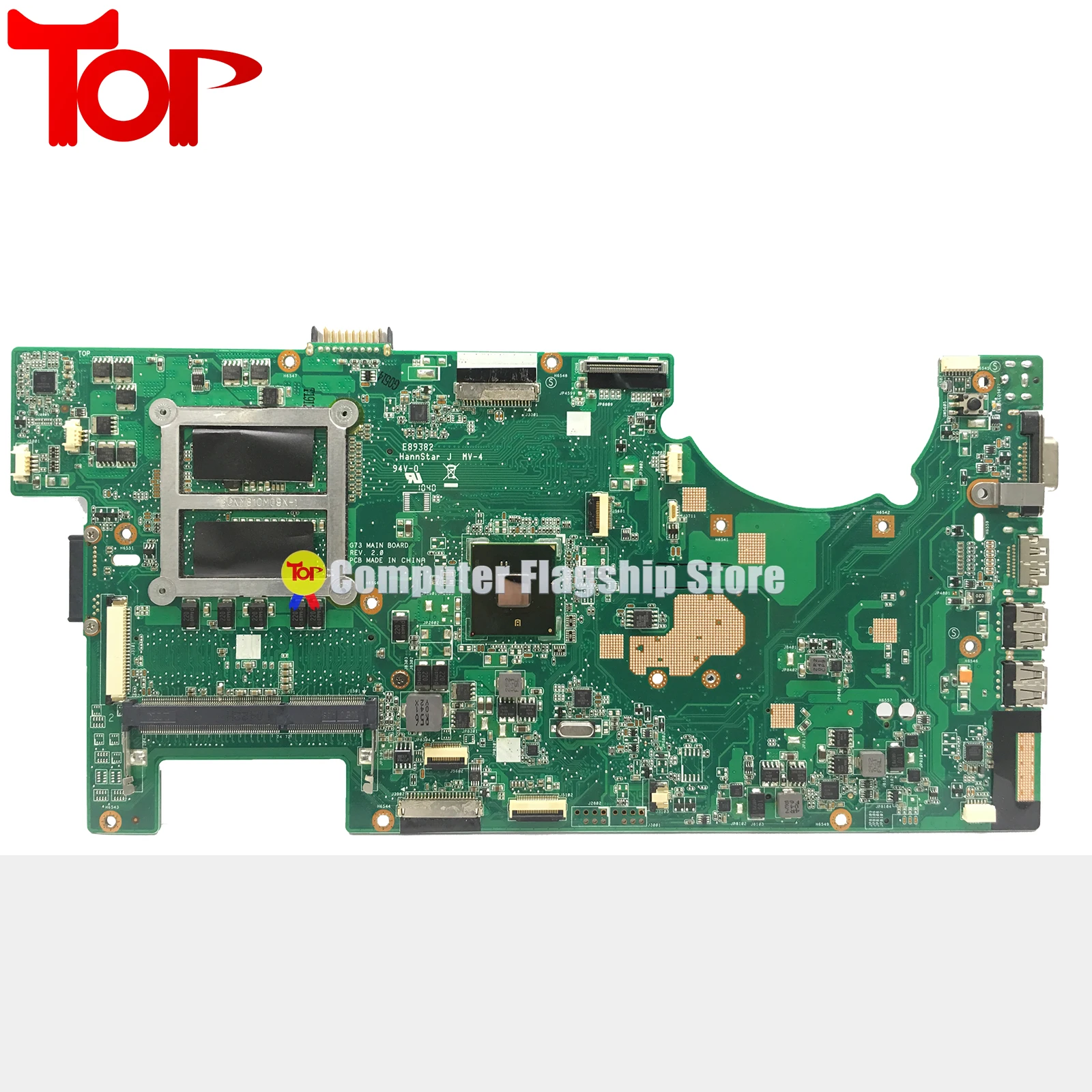 Imagem -03 - Kefu G73jh Placa-mãe do Portátil para Asus G73 G73j Hm55 Slots de Memória Slots de Memória Intel Mainboard 100 Teste de Trabalho